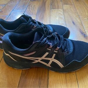 ASICS Women’s Black and Pink Athletic Shoes